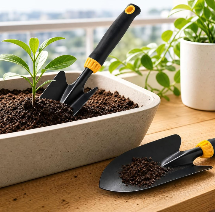 1 Garden Trowel Shovel Set, Non-Slip Hand Spades for Planting and Digging - Image 1