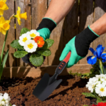 Lightweight Garden Tool Set with Hand Shovel, Transplant Trowel and Hand Rake