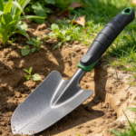 Heavy Duty Carbon Steel Garden Trowel with Ergonomic Grip for Consistent Planting
