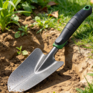 Heavy Duty Carbon Steel Garden Trowel with Ergonomic Grip for Consistent Planting