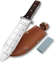 Stainless Steel Garden Knife with Protective Guard for Weeding, Digging and Cultivating - Image 2