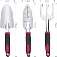 Aluminum Garden Tool Set with Hand Shovel, Transplant Trowel and Hand Rake - Image 2