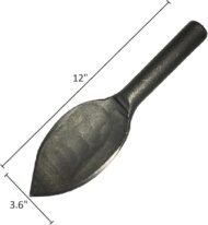 Heavy Duty Steel Garden Trowel with Durable Wooden Handle for Digging and Planting - Image 2