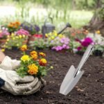 Stainless Steel Garden Trowel with Measurement Markers for Planting and Digging