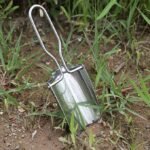 Folding Stainless Steel Garden Trowel with Carrying Pouch for Digging and Planting