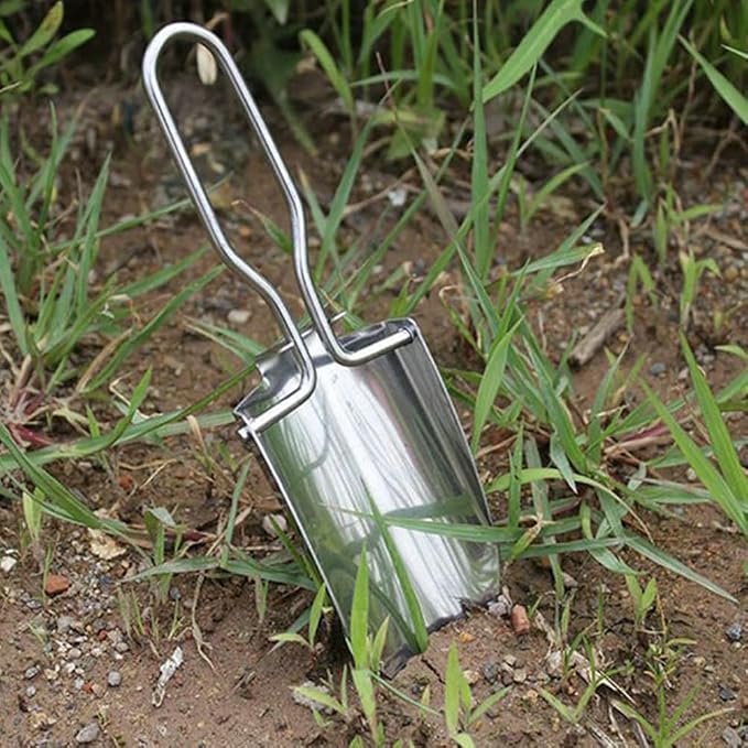 714JNTPbdqL._AC_SX679_.jpg Folding Stainless Steel Garden Trowel with Carrying Pouch for Digging and Planting - Image 1