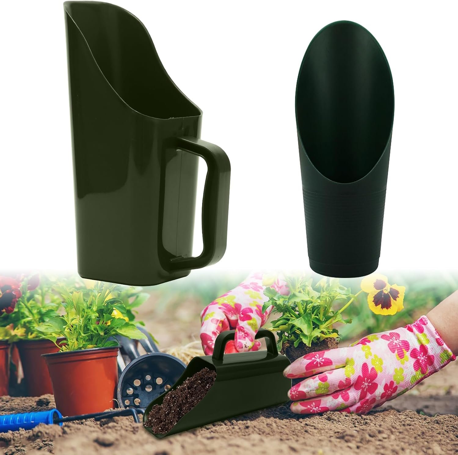71DYIbEGJL._AC_SL1500_.jpg Multi-Function Garden Soil Scoop for Digging, Potting and Moving Soil - Image 1