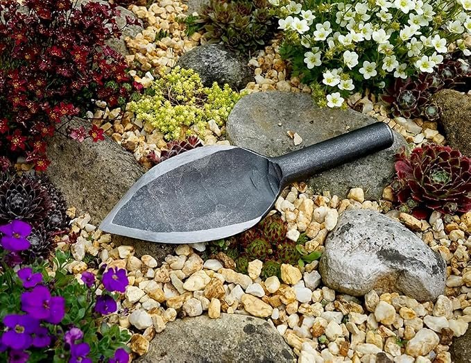 71XWBvB284L._AC_SX679_.jpg Heavy Duty Steel Garden Trowel with Durable Wooden Handle for Digging and Planting - Image 1