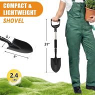 Heavy Duty Metal Garden Shovel with D Handle for Digging, Planting and Yard Work - Image 2