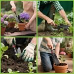 Garden Tool Set with Pruning Shears and Transplant Trowel for Plant Care