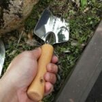 Stainless Steel Garden Trowel with Wooden Handle for Digging and Planting