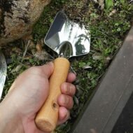 Stainless Steel Garden Trowel with Wooden Handle for Digging and Planting