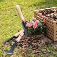 Stainless Steel Weed Puller Trowel with Curved Tip for Removing Weeds and Roots
