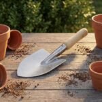 Stainless Steel Garden Trowel with Pointed Tip for Planting and Soil Digging