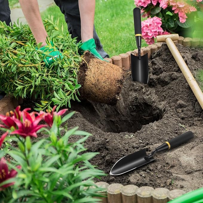 81jZuw3FtqL._AC_SX679_.jpg Garden Trowel Set with Ergonomic Rubberized Handles for Planting and Digging - Image 1