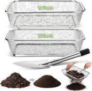 Garden Soil Sifter Set with Trowel for Filtering Soil and Potting - Image 2