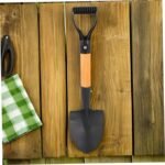 Heavy Duty Steel Garden Trowel with Sharp Blade for Digging and Soil Preparation